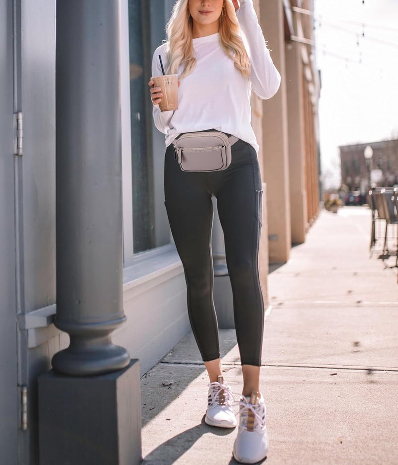 UTO Fanny Pack for Women Crossbody Trendy Fashion Belt Purse Chest Waist Hip Bumbag for Outdoor Shopping Travel Hiking - Image 2